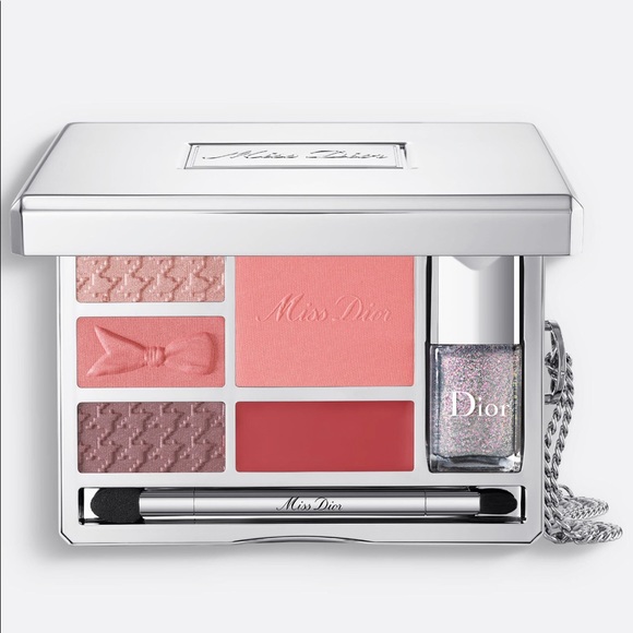 Dior Metal Clutch w/ mirror + detachable Makeup Palette - Picture 8 of 9